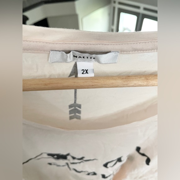 Maette by Stella & Dot I Am Strong Graphic Tee Size 2X - Picture 3 of 4